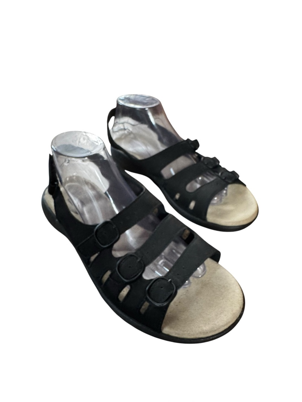 Women’s Collection by Clark’s Size 10 Nubuck Black Saylie Quartz Sandals